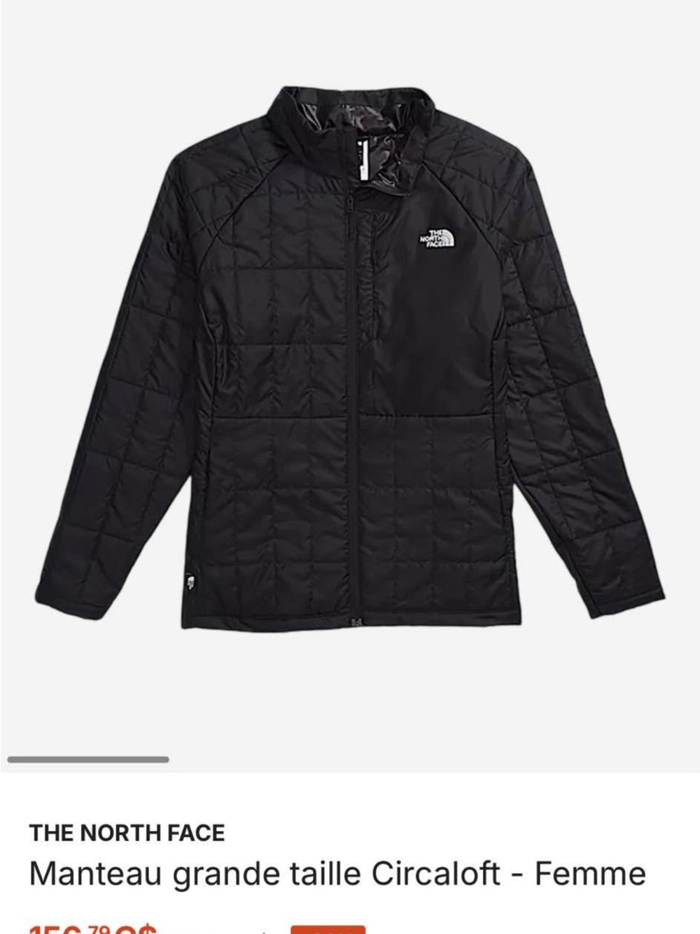 The North Face Women's Black Shiny Quilted Jacket with Drawcord